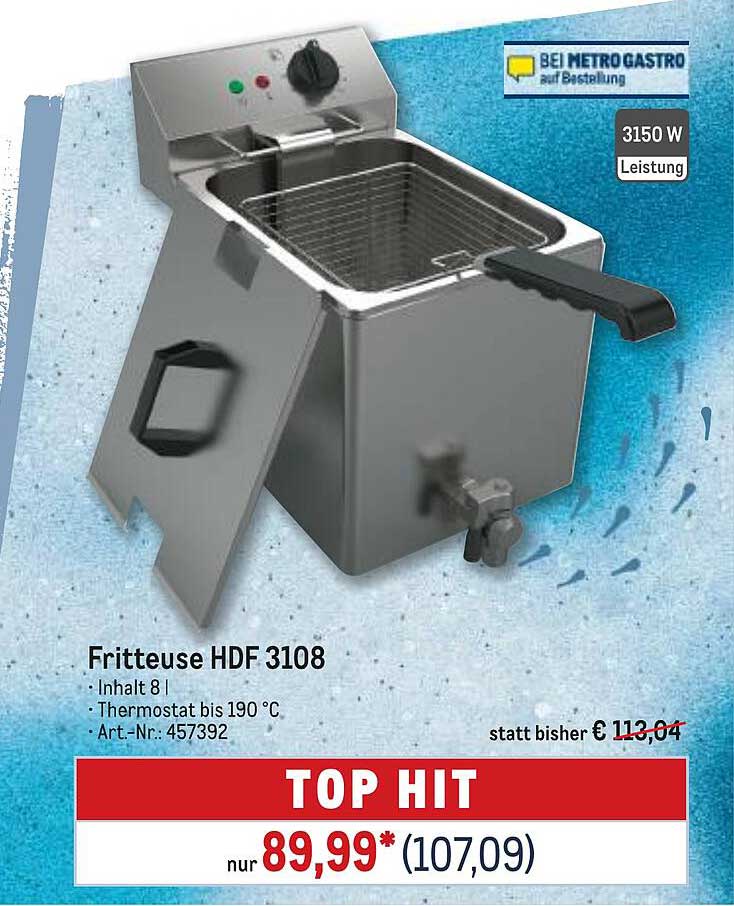 Fritteuse HDF 3108 - 8 l, 3150 W