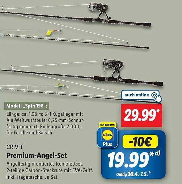 CRIVIT Premium-Angel-Set