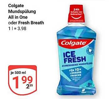 Colgate Mundspülung All in One oder Fresh Breath 500 ml