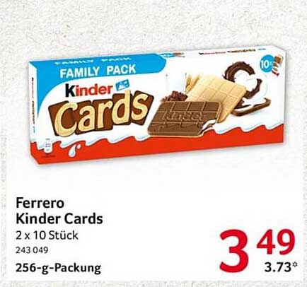 Ferrero Kinder Cards Family Pack 2 x 10 Stück