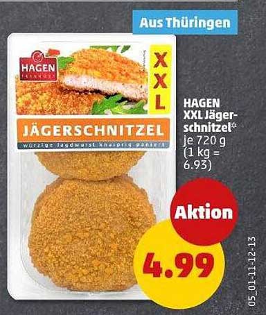 HAGEN XXL Jägerschnitzel – 720 g (1 kg = 6,93 €)