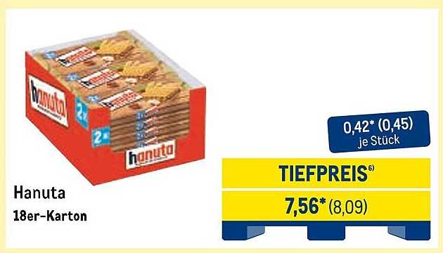 Hanuta 18er-Karton