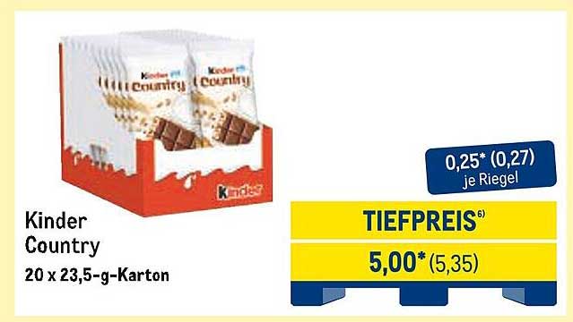 Kinder Country 20 x 23,5-g-Karton