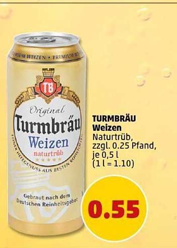 TURMBRÄU Weizen naturtrüb