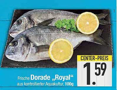 Frische Dorade „Royal“ aus kontrollierter Aquakultur, 100g