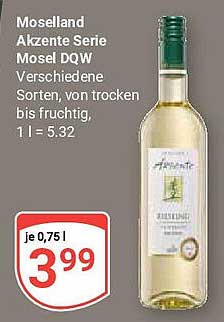 Moselland Akzente Serie Mosel DQW - Verschiedene Sorten